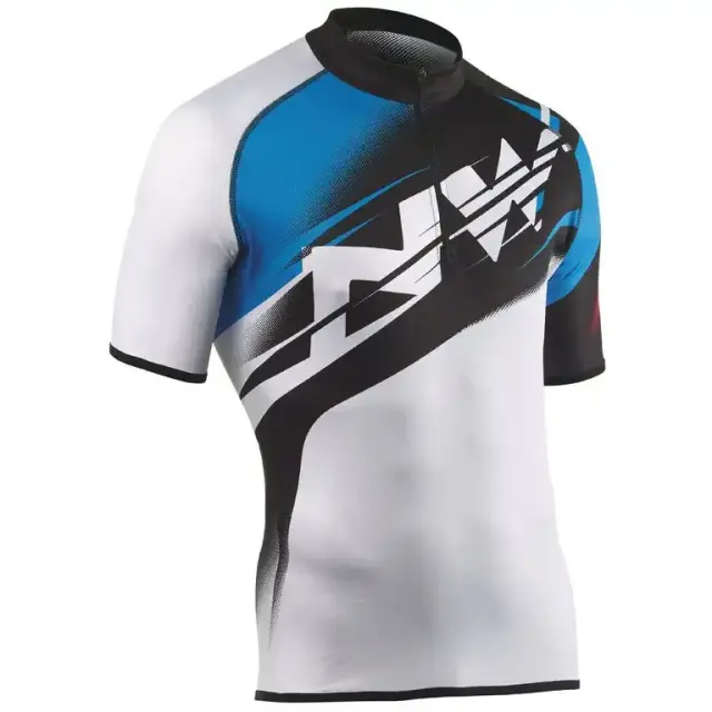 ΜΠΛΟΥΖΑ NORTHWAVE HAMMER ΚΟΝΤΟ ΜΑΝΙΚΙ SS14-16 - ΜΑΥΡΟ-ΛΕΥΚΟ - SMALL
