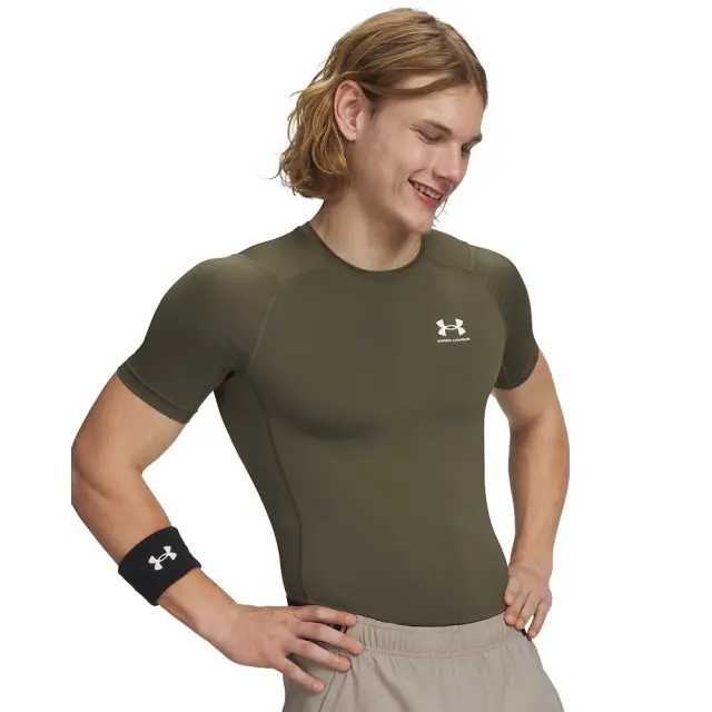 Under Armour Heat Gear Comp SS (1361518-390) - Λαδί