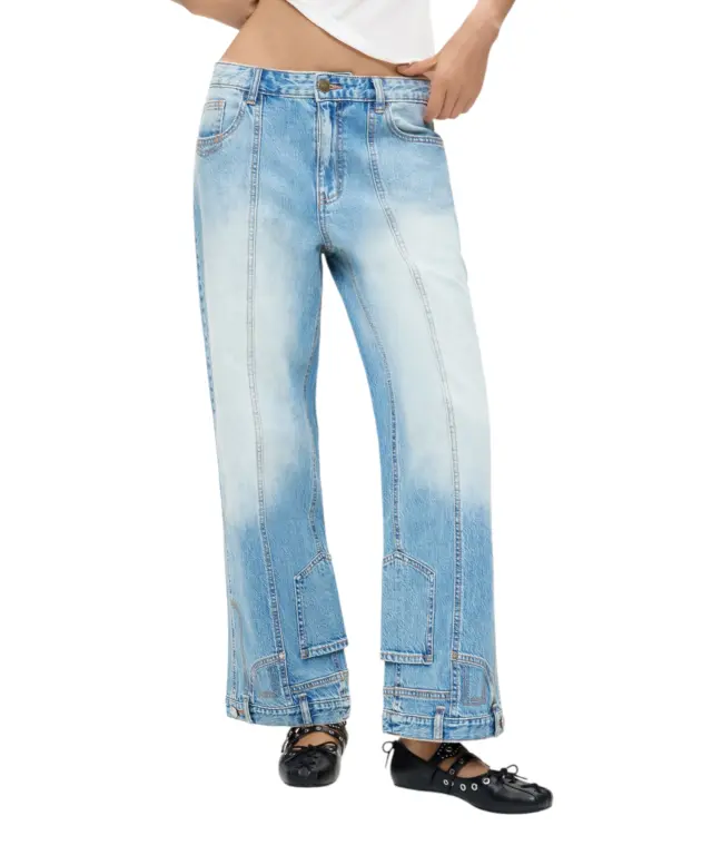 Desigual - Γυναικείο Τζιν Παντελόνι Invert 26WWDD17-5053 Γαλάζιο