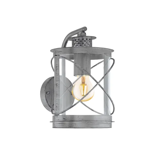 Απλίκα HILBURN 1 Silver-Antique L200,H280,A200 E27 1X60W
