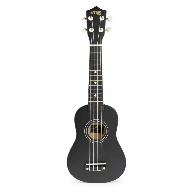 MAX UKEY BLACK SOPRANO 21" SET UKULELE 2