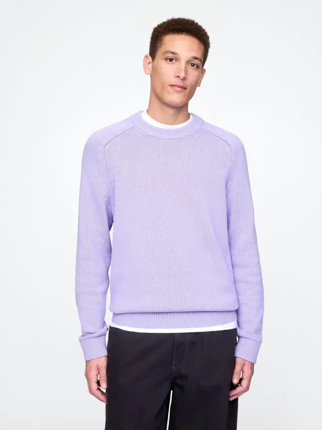 Raglan Crewneck Πουλόβερ Warm violet