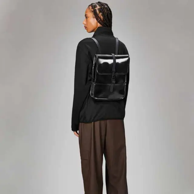 Αδιάβροχο Σακίδιο Rains Backpack Micro 13010-29 Μεταλλικό Μαύρο - ONESIZE 3