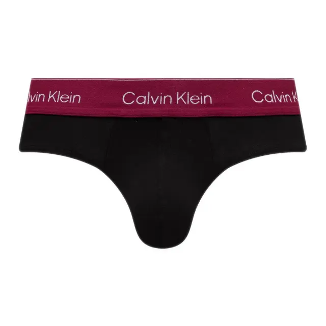 Calvin Klein Ανδρικό Slip Hip Brief Icon Cotton Stretch - Τριπλό Πακέτο, Χρώμα Black Bodies W-Poseidon Blue-Plein 2