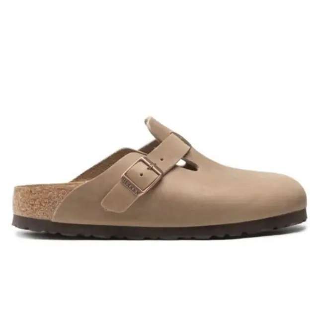 Birkenstock Σαμπώ Επαγγελματικό δέρμα suede Άσπρο BIR/BOSTON 960811 TABACC R