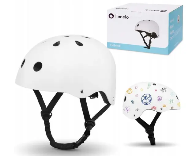 Lionelo +#8220;Helmet+#8221; Παιδικό Κράνος Ποδηλασίας 50-56cm White