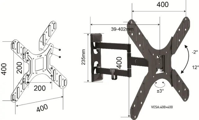 Βάση Τηλεόρασης Osio Osm-7836
