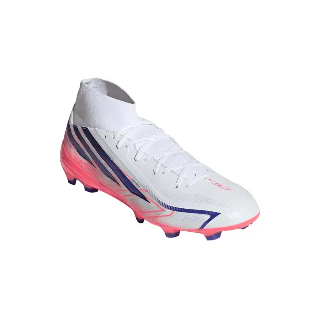 adidas Performance Men's F50 Hyperfast League Mid FG/MG Άσπρο - Μπλε IH7090 (adidas Performance) 3