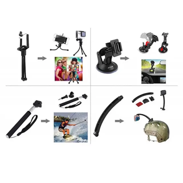 Puluz Σετ Αξεσουάρ 50 in 1 για Action Cameras GoPro PKT39 3
