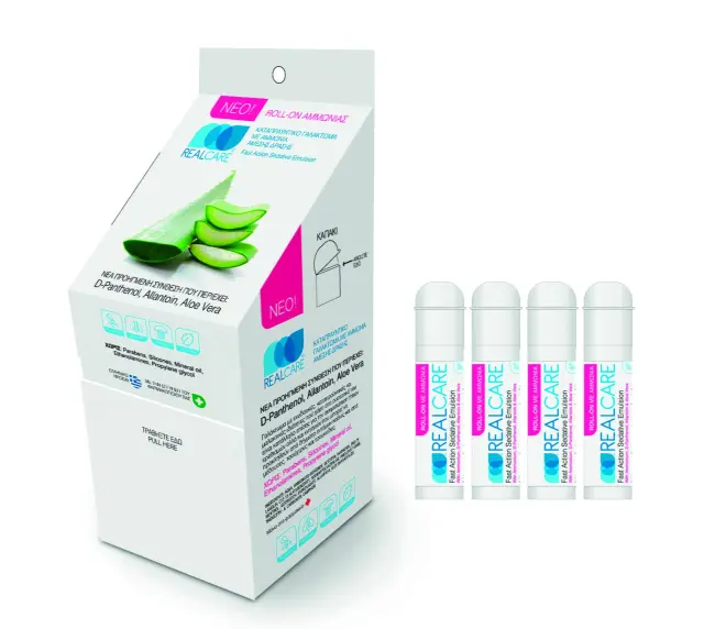RealCare Fast Action Sedative Emulsion Roll On με Αμμωνία για Τσιμπήματα 25ml 2