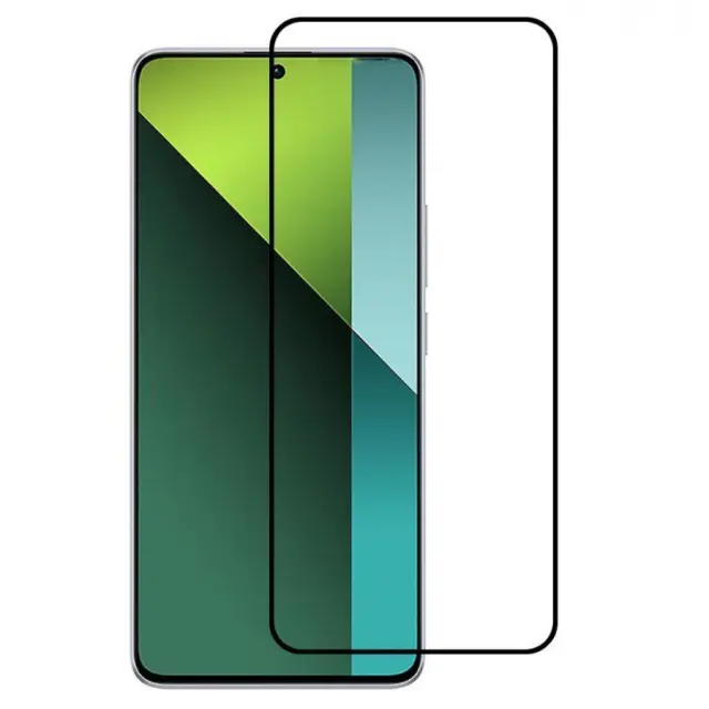 Full Cover Tempered Glass για Xiaomi Redmi Note 14 4G/5G- Black OEM