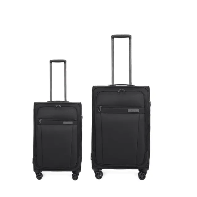 Σετ Βαλίτσες Cardinal 5200 Καμπίνας & Μεσαία 55x35x19,5 cm + 68X22,5X41 cm μαύρο - Small