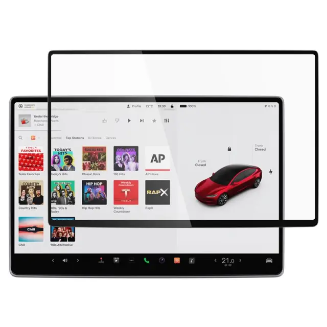 Spigen EZ Fit Clear Transparent (15.4"/1 Pack) - Tesla Model Y (2025/2026)/Model 3 (2024/2025/2026) 3