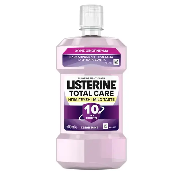 LISTERINE Total Care Milder Taste Στοματικό Διάλυμα κατά της Πλάκας & της Κακοσμίας 500ml