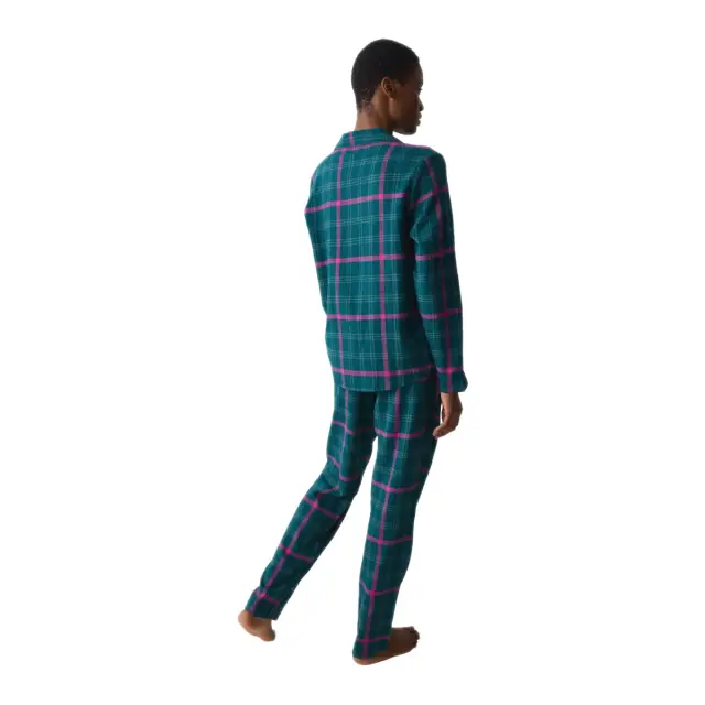 Triumph Γυναικεία Πυτζάμα Boyfriend PW 01 X Checks, Χρώμα Πράσινο - S 2