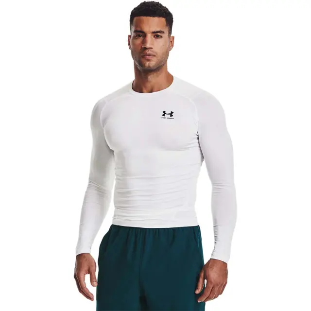 Under Armour Men's HeatGear Compression Longsleeve Tee Άσπρο 1361524-100 (Under Armour)