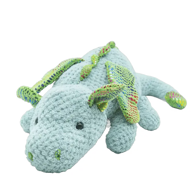 Λούτρινος Δράκος 42cm Organic Cotton Blend - CUTE Baby Oliver 2