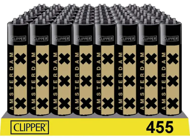 Αναπτήρας Πέτρας Clipper Μεγάλος - Amsterdam XXX Gold 2