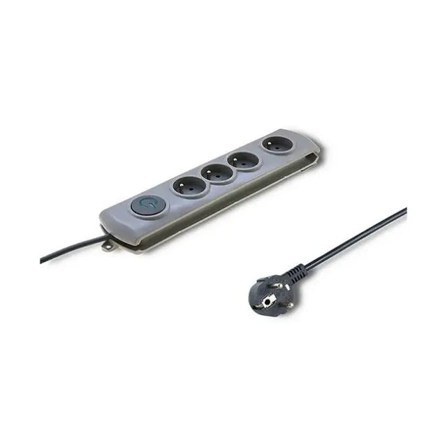 Qoltec Power Strip 4-socket 1.5m Gray (50163)
