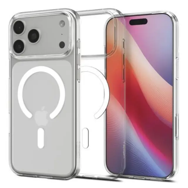 Θήκη TPU Spigen Apple iPhone 18 Pro Max/ 17 Pro Max MagSafe Liquid Crystal Διάφανο-Λευκό N69287