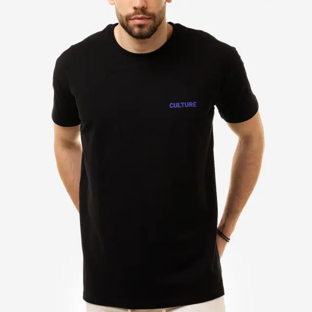 T-shirt Noshame® Μαύρο με τύπωμα Culture Leaves - 122530 - XXL 3