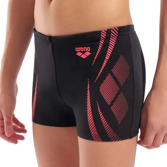 Arena Boy's Poseidonia Swim Short Μαύρο - Κόκκινο 009008-504 (Arena) - 8 Years 3