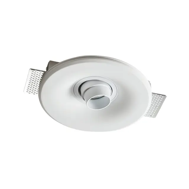 ΣΤΡΟΓΓΥΛΟ ΚΙΝΗΤΟ ΓΥΨΙΝΟ TRIMLESS ΣΠΟΤ CARLY GU10 / G90401C