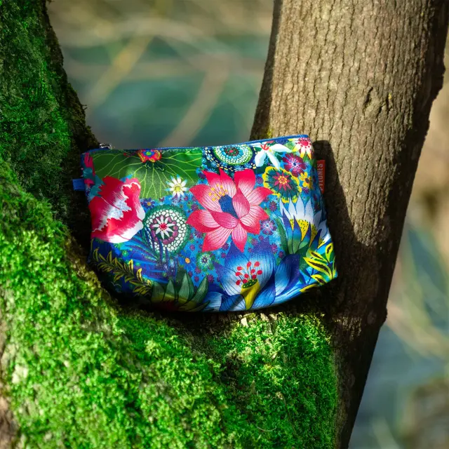 Pylones Τσαντάκι Καλλυντικών / Make-Up Pouch: Zip Glam (3 σχέδια) Fleurs d'Eau 2