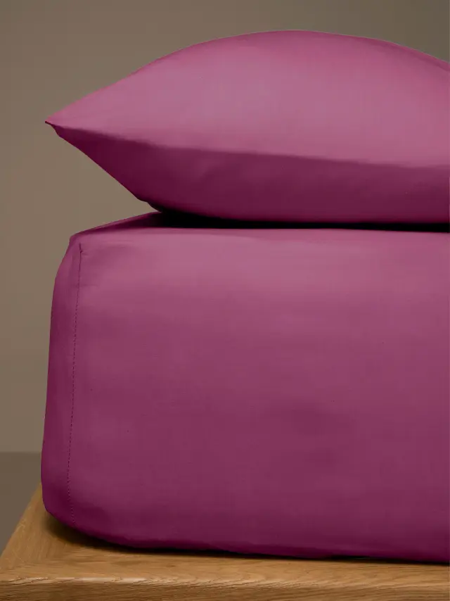 Κατωσέντονο Menta με λάστιχο 10 Mauve Διπλό (160x200+25) Sunshine