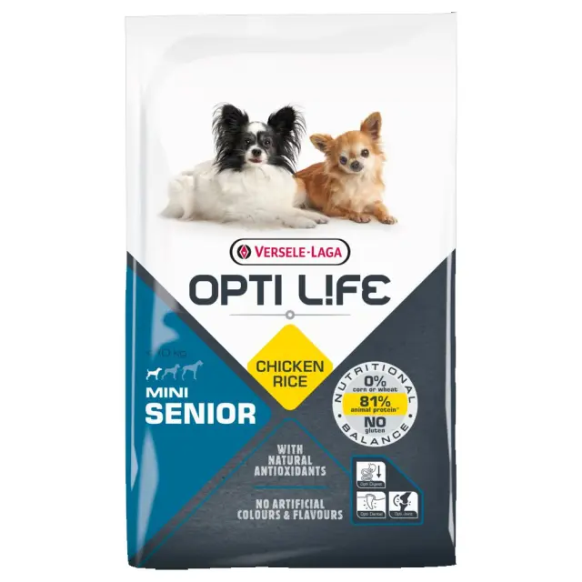 Opti Life Senior Mini Chicken & Rice Ξηρά Τροφή Σκύλου 2.5kg