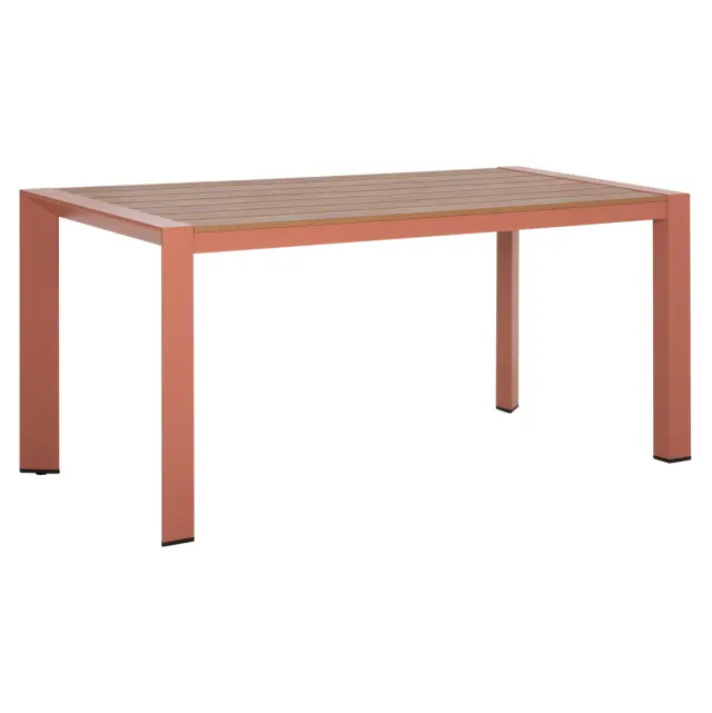 Τραπέζι εξωτ.χώρου Goya αλουμίνιο ΣE Terracotta & Polywood 160x80x75 εκ.