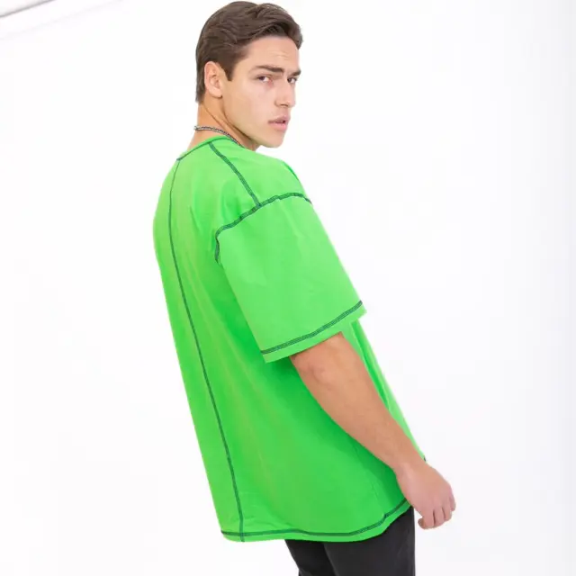 T-shirt Noshame® Loose Fit Πράσινο - QR152239 - S 3