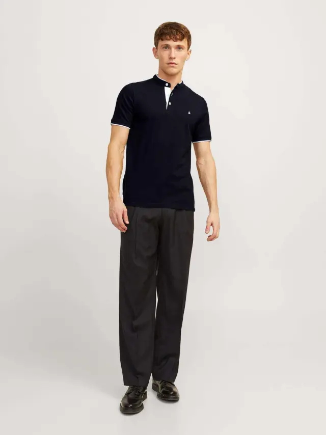 JJEPAULOS MAO POLO SS NOOS Dark Navy 2