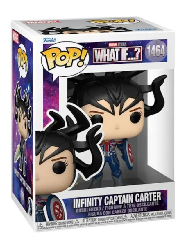 Funko POP! Φιγούρα Βινυλίου Marvel: What If...? - Infinity Captain Carter #1464 Bobble-Head Vinyl Figure 2
