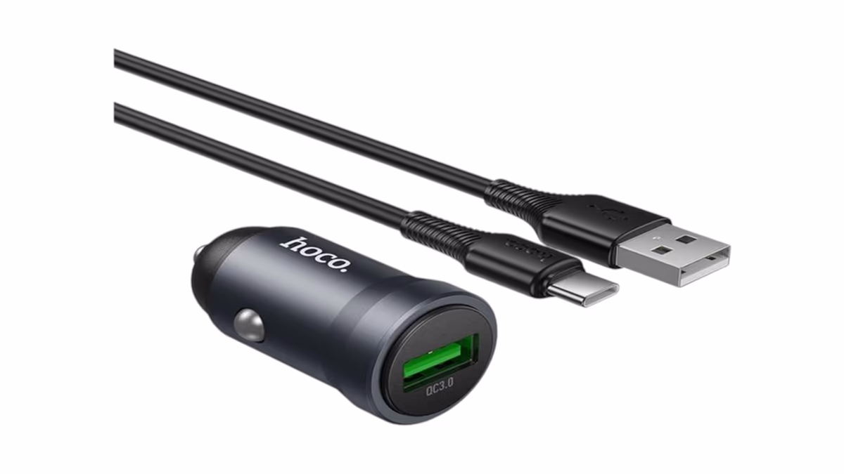 Φορτιστής Αυτοκινήτου 18W Με Καλώδιο Type-C Hoco Z62