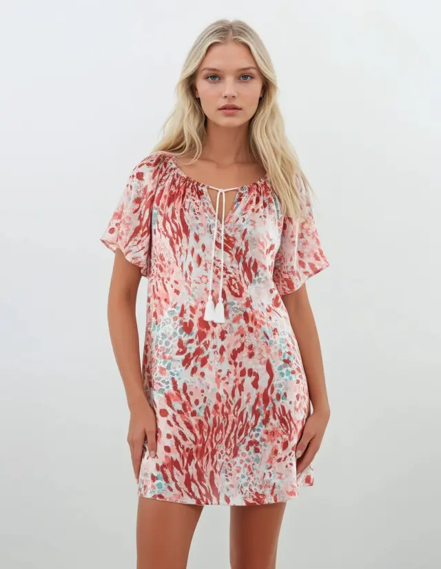 B144 - Type - BEACHWEAR RED LEOPARD 2