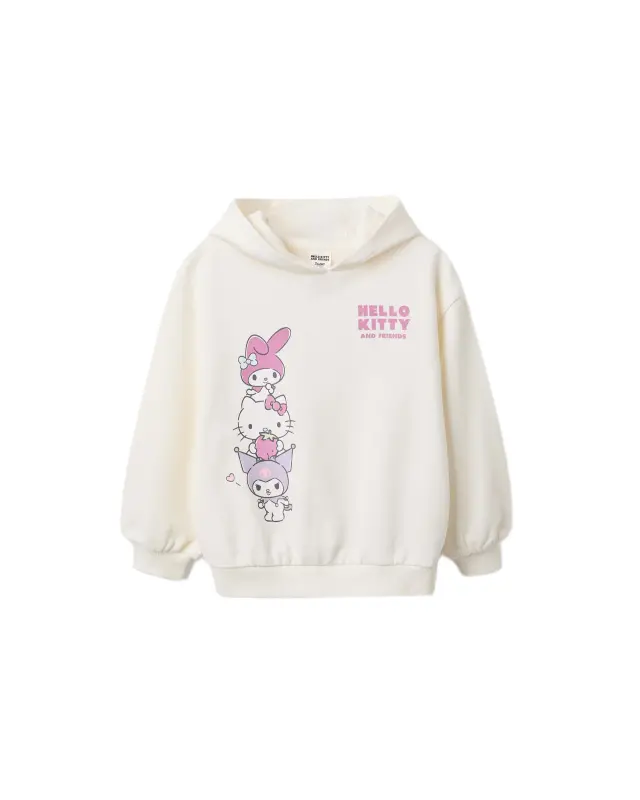 Zippy παιδική φούτερ μπλούζα με κουκούλα Hello Kitty and Friends για κορίτσι ZKGAP0202_26054-1