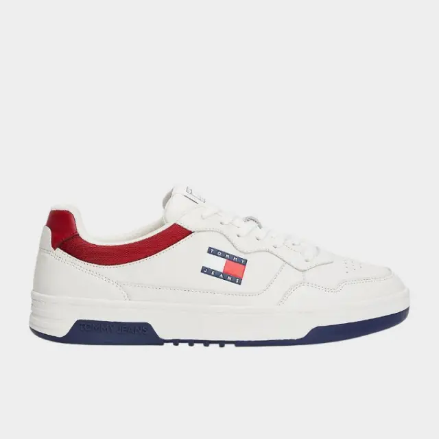 Tommy Hilfiger - Ανδρικά Sneakers Cupsole Leather Ess EM0EM01443-0G1 Κόκκινο - 46