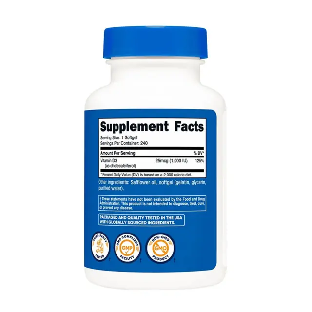 Nutricost Vitamin D3 1,000 IU 2