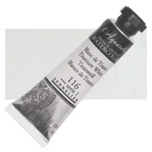 Χρώμα Ακουαρέλας Sennelier l Aquarelle Σωληνάριο 10ml - 116 Titanium White