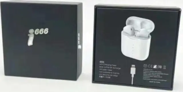i666 Earbud Bluetooth Handsfree Ακουστικά με Θήκη Φόρτισης Λευκά 3