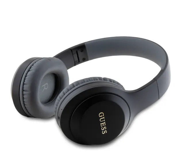 Guess Classic Silver Logo Wireless Headphone Black 2