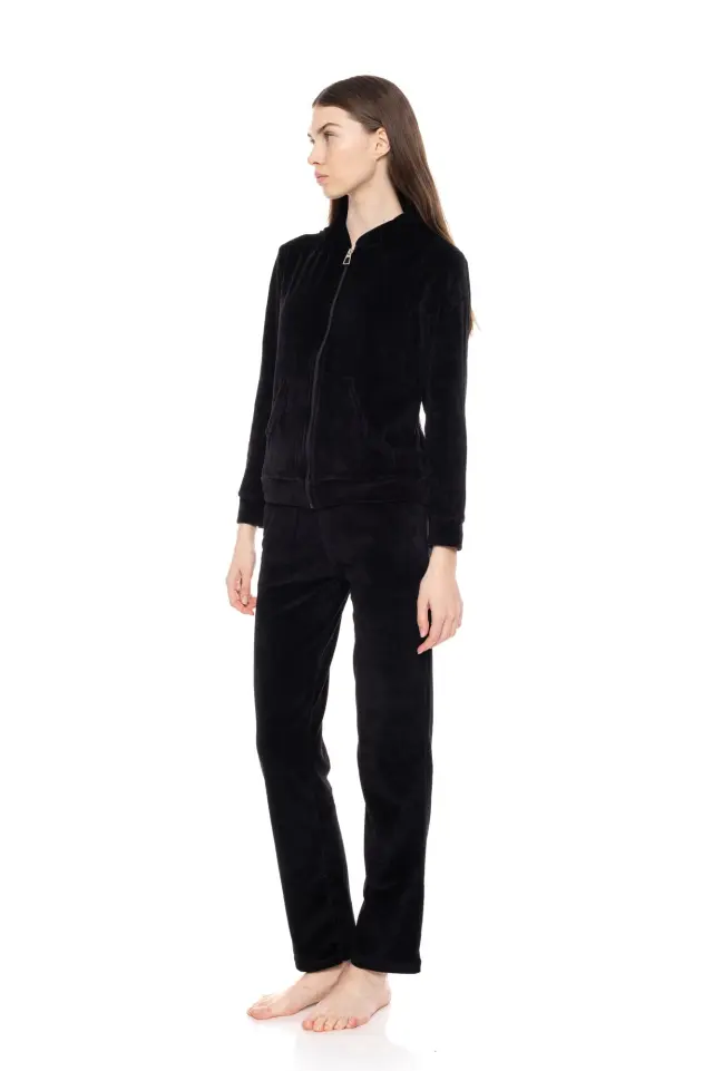 W1320 - Black - TRACKSUIT PINK ANGEL VELVET 2