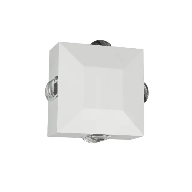 Wino Φωτιστικό Led τοίχου 5W 3000K 4x6° IP54 12.4x12.4x6cm λευκό Άσπρο