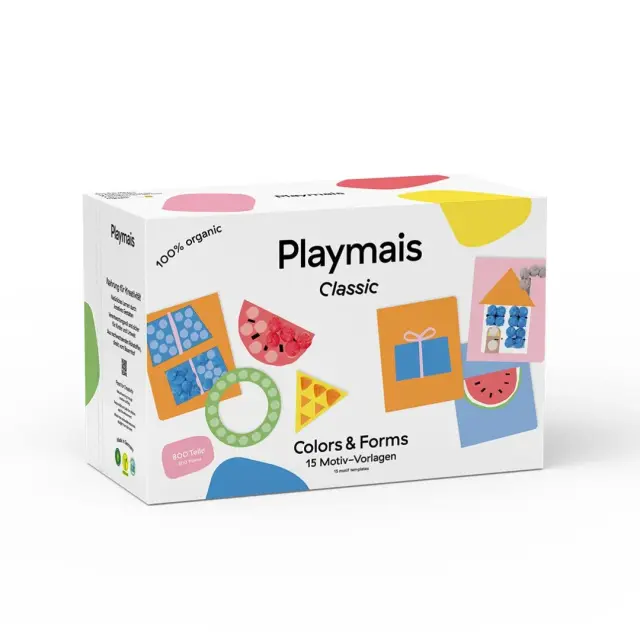 PlayMais Classic Κατασκευή με Σφουγγαράκια από Καλαμπόκι και Κάρτες 800τεμ – Χρώματα & Σχήματα (3+ ετών) PLM-160961
