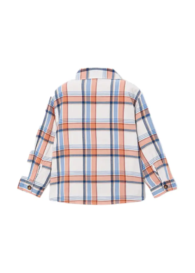 Mayoral παιδικό καρό πουκάμισο overshirt για αγόρι 16-04142-2 2