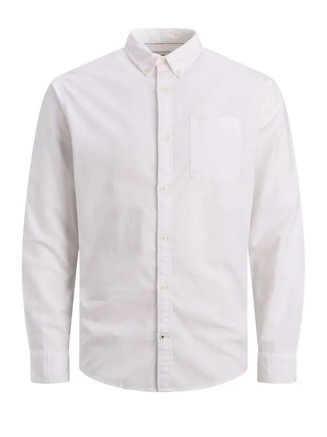 JJEOXFORD SHIRT LS NOOS White