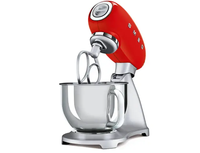 Κουζινομηχανή Smeg SMF02RDEU με ισχύ 800W, 10 ταχύτητες και χωρητικότητα μπολ 4.8L SMF02RDEU