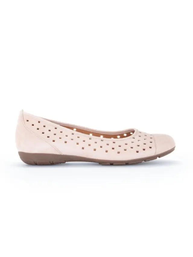 Gabor Μπαλαρίνες Γυναικείο δέρμα Nubuck Ροζ GAB/64169 11-ROUGE 3