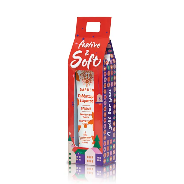 Garden Festive & Soft Vanilla Body Lotion Γαλάκτωμα Σώματος με Άρωμα Βανίλια, 100ml